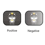 N978 2 Sets Summer Cartoon Car Electrostatic Adsorption Side Window Shade Sticker - Image 2