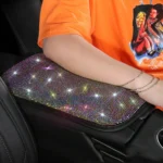 Car Diamond Armrest Box Cushion Personalized Car Decorations Dirt And Non-Slip - Image 4