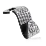 3 PCS Car Rear Seat Hooks Car Seats Multi-Function Diamond-Studded Hooks