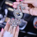 Car Pendant Crystal Swan Car Rearview Mirror Pendant - Image 6