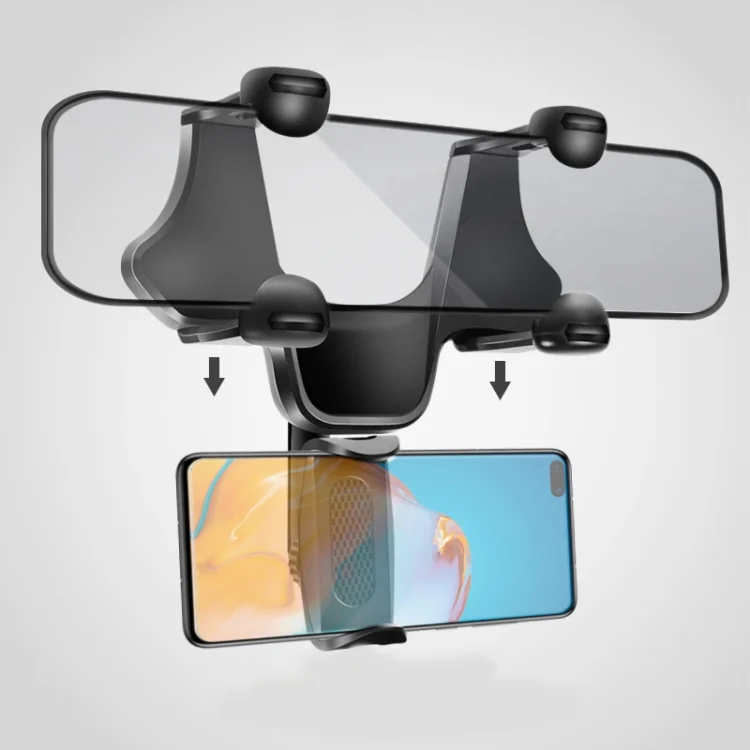 TBD05680380_2.webp Car Rearview Mobile Phone Bracket Car Post Mirror Universal Navigation Bracket Driving Recorder Car Clip - Image 3