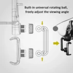 Car Rearview Mobile Phone Bracket Car Post Mirror Universal Navigation Bracket Driving Recorder Car Clip - Image 4
