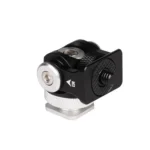 180 Degree Swing Mini Tripod Ball-Head Bracket Cold Shoe Mount 1/4 inch Screw Adapter - Image 2