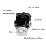 180 Degree Swing Mini Tripod Ball-Head Bracket Cold Shoe Mount 1/4 inch Screw Adapter - Image 5