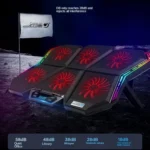 COOLCOLD RGB Notebook Radiator Six Fan Adjustable Laptop Cooling Base - Image 4