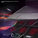 COOLCOLD RGB Notebook Radiator Six Fan Adjustable Laptop Cooling Base - Image 6