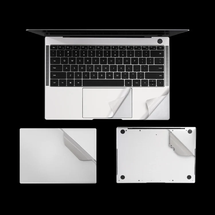 JRC 4 in 1 Computer Upper Cover + Lower Cover + Full Support Sticker + Touch Sticker Film Notebook Shell Protective Film