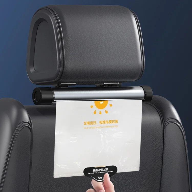 TBD0571149901_B9.webp Car Storage Garbage Bag Bracket Car Mobile Phone Tablet Rear Pillow Holder - Image 10