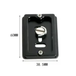 QR60 60mm Aluminum Alloy Quick Release Plate Clamp Base - Image 4