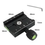 QR60 60mm Aluminum Alloy Quick Release Plate Clamp Base - Image 7