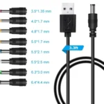 DC Power Cord USB Multi-Function Interchange Plug USB Charging Cable - Image 7