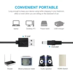 DC Power Cord USB Multi-Function Interchange Plug USB Charging Cable - Image 6