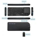 A8 Mini Wireless Mouse And Keyboard With Laser Touchpad Keyboard - Image 2