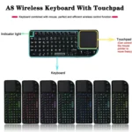A8 Mini Wireless Mouse And Keyboard With Laser Touchpad Keyboard - Image 4