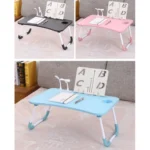 USB Folding Computer Desk With Fan & Lamp, Size: 60x40x28cm - Image 7