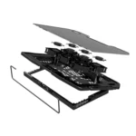 NUOXI H9 Notebook Radiator Computer Base Fan Bracket Pad - Image 5