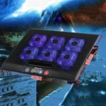 NUOXI M8 Laptop Radiator Multi-Angle Adjustment Six Fan Touch Screen Button Bracket - Image 2