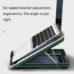 NUOXI Q5 Notebook Radiator Base Computer Aluminum Alloy Plate Pad Fan Bracket - Image 5