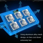 NUOXI X8 Aluminum Alloy Notebook Radiator Computer Multi-File Adjustment Bracket - Image 5