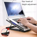 NUOXI T10 Laptop Radiator Multi-File Adjustment Aluminum Alloy Bracket - Image 4