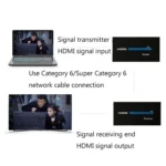 HDY-60 For HDMI to RJ45 60m Extender Single Network Cable to For HDMI Signal Amplifier - Image 6