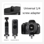 Sunnylife 1/4 inch Metal Adjustable Adapter For DJI Pocket 2 / FIMI PALM 2 / Insta360 One X-2 - Image 4