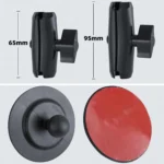 Curved Adhesive Car Instrument Table Bracket Car Mobile Phone Bracket Plastic Clamp Arm Style: - Image 3