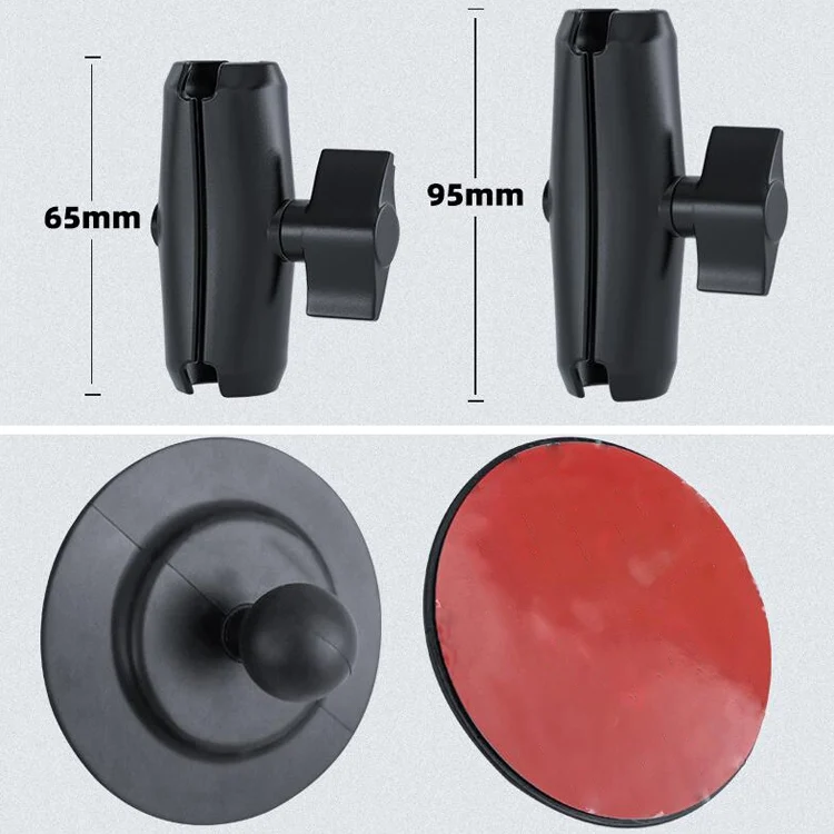 TBD0572022301_B2.webp Curved Adhesive Car Instrument Table Bracket Car Mobile Phone Bracket Plastic Clamp Arm Style: - Image 3