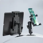 Curved Adhesive Car Instrument Table Bracket Car Mobile Phone Bracket Plastic Clamp Arm Style: - Image 6