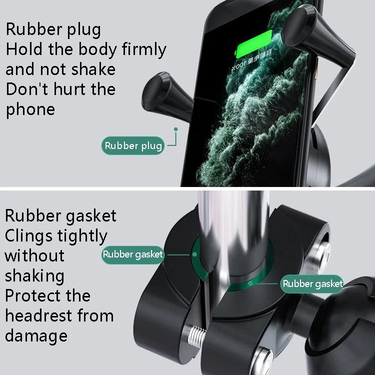 TBD0572022701_2.webp Car Headrest Bracket Motorcycle Rearview Mobile Phone Bracket Style: - Image 4