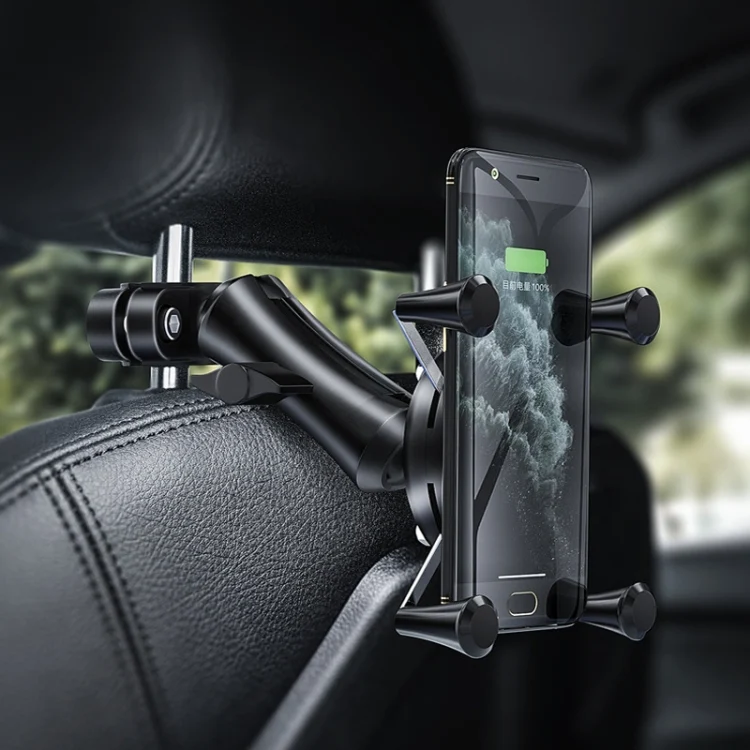 TBD0572022701_3.webp Car Headrest Bracket Motorcycle Rearview Mobile Phone Bracket Style: - Image 5