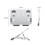 LH-T610 Aluminum Alloy Laptop Bracket Folding Lifting Desktop Cooling Bracket - Image 2