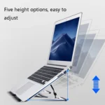 LH-T610 Aluminum Alloy Laptop Bracket Folding Lifting Desktop Cooling Bracket - Image 3