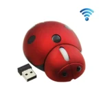 CM0184 3000 DPI 3-keys Mini Ladybug 2.4G Wireless Mouse Personalized Wireless Mouse