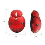 CM0184 3000 DPI 3-keys Mini Ladybug 2.4G Wireless Mouse Personalized Wireless Mouse - Image 3
