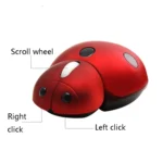 CM0184 3000 DPI 3-keys Mini Ladybug 2.4G Wireless Mouse Personalized Wireless Mouse - Image 4