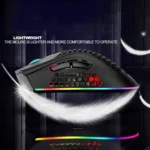 K-Snake BM600 1600 DPI 7-keys Hollow Lightweight Wireless Charging RGB Colorful Gaming Mouse - Image 3