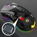 K-Snake BM600 1600 DPI 7-keys Hollow Lightweight Wireless Charging RGB Colorful Gaming Mouse - Image 4