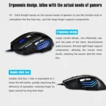 IMICE X7 2400 DPI 7-Key Wired Gaming Mouse with Colorful Breathing Light, Cable Length: 1.8m - Image 2