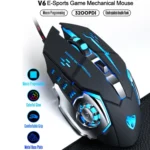 T-WOLF V6 USB Interface 6-Buttons 3200 DPI Wired Mouse Gaming Mechanical Macro Programming 7-Color Luminous Gaming Mouse, Cable Length: 1.5m - Image 3