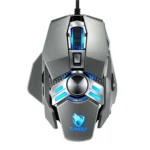 T-WOLF V10 USB Interface 7 Buttons 6400 DPI Gaming Wired Mouse Custom Macro Programming 4-Color Breathing Light Gaming Mouse, Cable Length: 1.5m