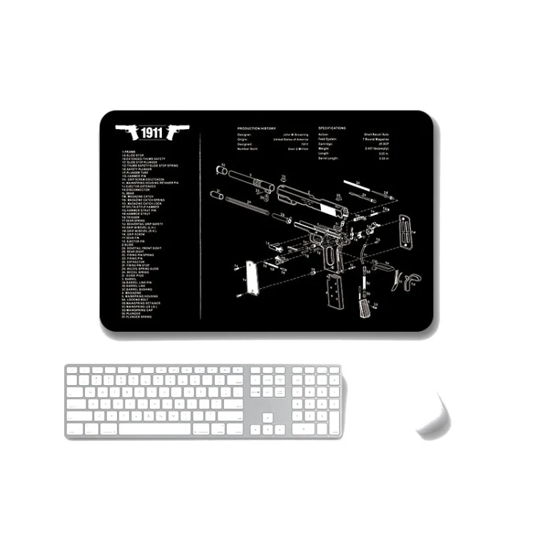2 PCS Heat Transfer Non-Slip Single-Sided Office Gaming Mouse Pad