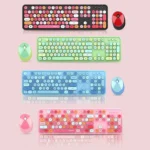 Mofii Sweet Wireless Keyboard And Mouse Set Girls Punk Keyboard Office Set - Image 7