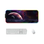 F-01 Rubber Thermal Transfer RGB Luminous Non-Slip Mouse Pad
