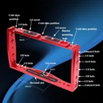 Diving Dual Handheld Grip Bracket Stabilizer Extension Phone Clamp Camera Rig Cage Underwater Case for GoPro HERO9 /8 /7 - Image 4