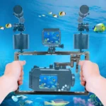 Diving Dual Handheld Grip Bracket Stabilizer Extension Phone Clamp Camera Rig Cage Underwater Case for GoPro HERO9 /8 /7 - Image 6