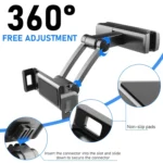 Pb-48 Car Post-Row Back Pillow Mobile Phone Holder Back Seat Flat Telescopic Bracket - Image 3