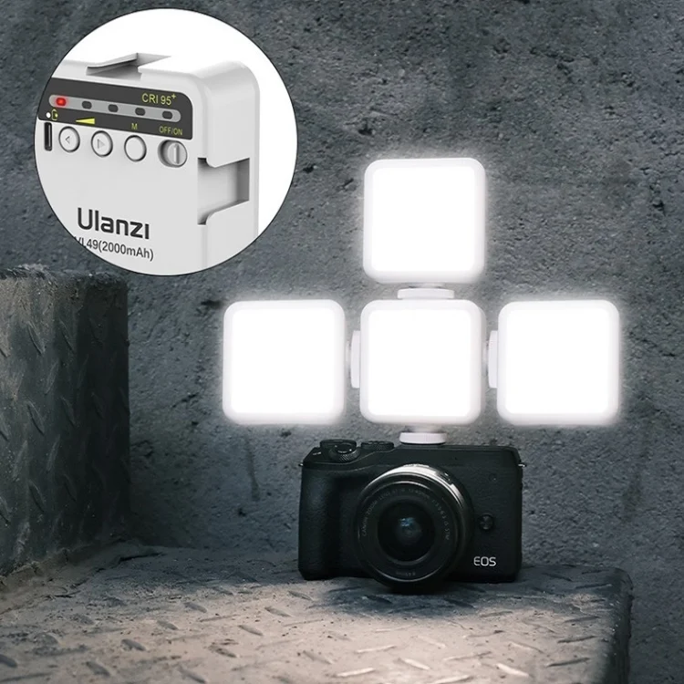 TBD0572204301_B5.webp Ulanzi VL49  6W Small LED Video Light 5500K Dimmable Photography Soft Light Vlog Fill Light - Image 6