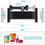 Car Seat Telescopic Bracket Car Rear Pillow Mobile Phone Bracket - Image 3