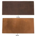 CF9011 Desk Pad Retro Crazy Horse Leather Notebook Computer Mouse Pad Oversized Anti-Slip Desktop Computer Desk Leather Pad - Image 4